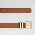 thumbnail image 5 of WHIPPY Women's Leather Belt for Jeans Dresses Brown Waist Belt for Women Ladies Belts, 5 of 6