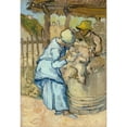 thumbnail image 3 of Vincent van Gogh 11x14 Black Modern Framed Museum Art Print Titled - The Sheep-Shearer (After Millet), 3 of 5