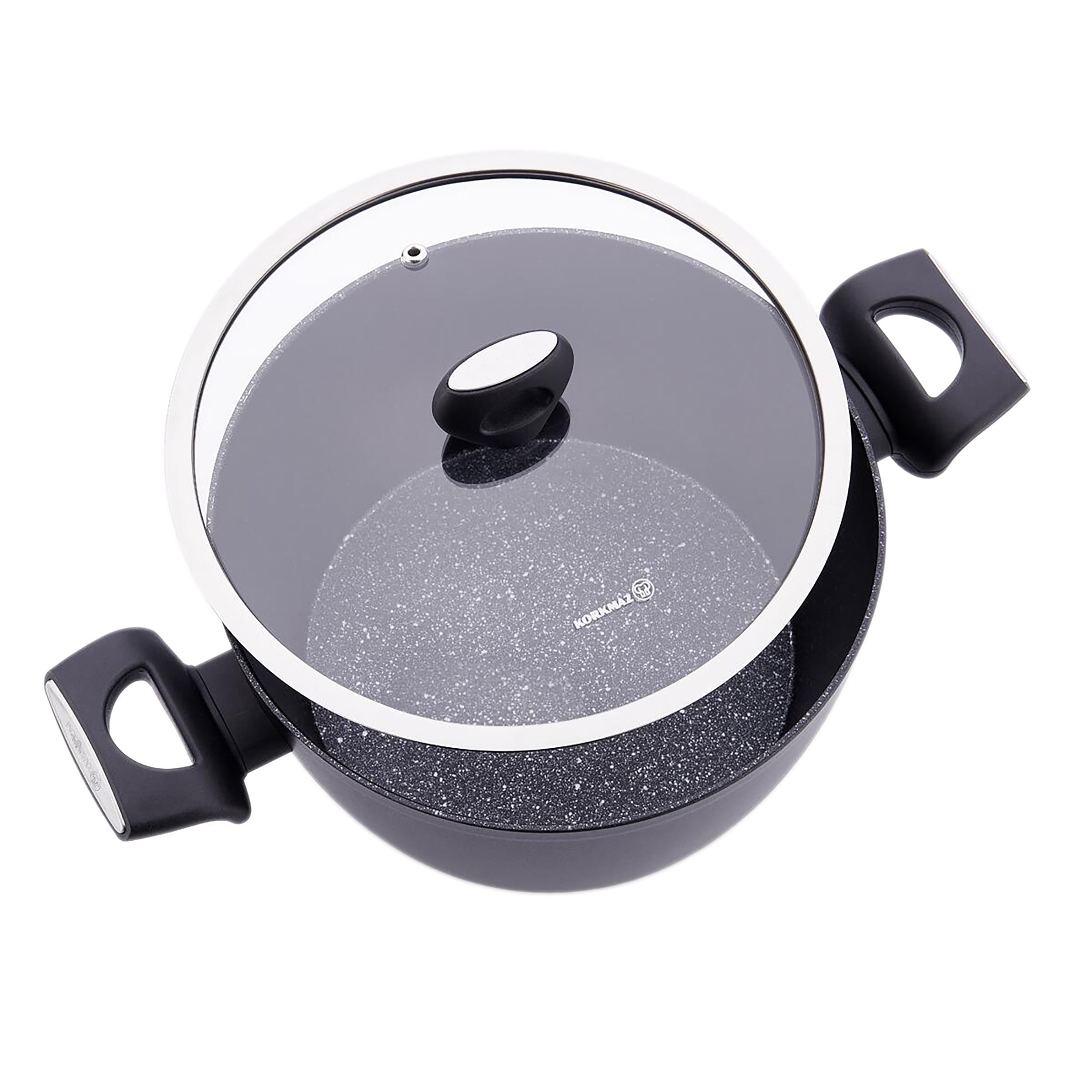 Korkmaz Nora 2 Piece 2.2 Liter Alumium Nonstick Low Casserole Dish with Lid