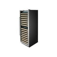 thumbnail image 2 of Whynter 164 Bottle 15 Shelf Lockable Dual Zone Wine Fridge, Black & Steel, 2 of 8