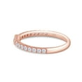 thumbnail image 4 of AFFY 0.50CT Marquise & Round Moissanite Diamond Stackable Wedding Band Ring 14K Rose Gold over Silver-8.5, 4 of 7