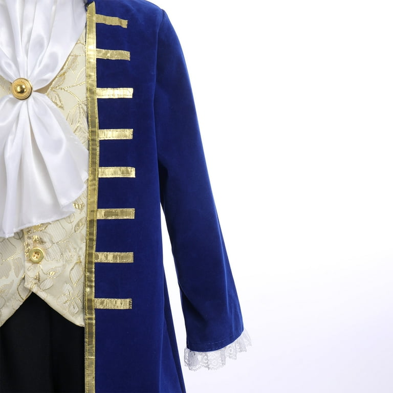IBTOM CASTLE Boys Prince Charming Costume – Medieval Royal Prince Jacket, Pants & Crown Set