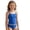 1-Blue, variant on SGMVNU Girls Swimsuit Tankini Set Solid Color Contrast Trim Two Piece Swimwear Girl Tankini Size 12 Padded Bathing Suit, Size 11-12 Years, 3-Sky Blue