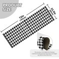 thumbnail image 5 of Yayeee Runner Rug for Bedroom 2'x6' Machine Washable Hallway Non Slip Mat, Black and White Geometric, 5 of 8