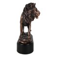 thumbnail image 4 of King Of The Jungle African Lion Pride Rock Scene Bronze Electroplated Figurine, 4 of 9