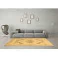 thumbnail image 3 of Ahgly Company Indoor Round Abstract Brown Contemporary Area Rugs, 5' Round, 3 of 4