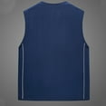 thumbnail image 3 of Olyvenn Fall Outdoor Travel Vest Breathable Mesh Solid Color with Multi Pockets Waistcoat Plus Size Fishing Photography Vest Navy 8, 3 of 3