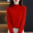 thumbnail image 2 of Aoiroe Tight Sweaters for Women Womens Winter Clothes Lightweight Base Layer Shirts Soft Sweaters for Women Womens Warm Sweaters Women'S Clothing Fitted Sweater Women Fall Clothes M, 2 of 9