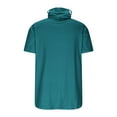 thumbnail image 6 of Heisall Womens Sun Protection Shirts Short Sleeve Hooded Solid Color Casual Daily Wear, 6 of 7