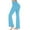 Light Blue, variant on Wide Leg Flowy Pants Womens Flare Yoga Pants with Pockets, High Waisted Bell-Bottom Leggings Pants, Seamless Boot Cut Workout Pants Beige S