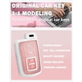 thumbnail image 5 of Key Fob Cover Compatible with Toyota Avalon Tacoma Tundra 4Runner Prius RAV4 Camry Highlander Sequoia Corolla 2012-up 4 Button Keychain Case Holder Protector,Keychain-B-silver, 5 of 8