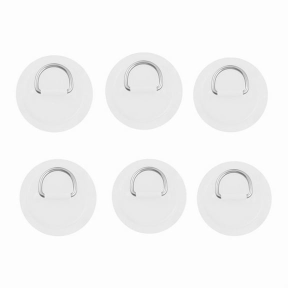 6pc Stainless Steel D Ring Pad Patch for PVC Inflatable Boat Kayak Canoe Dinghy Kayak SUP