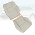 thumbnail image 3 of 2X Passenger Top Bottom Seat Cover For Acura RDX 2007 2008-2012 Perforated Beige, 3 of 11