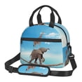 thumbnail image 1 of Disketp Elephant Giraffe Lonchera Térmica para Mujer y Hombre, Bolsa de Almuerzo Reutilizable e Impermeable para Trabajo, Viajes y Picnic, 1 of 7