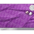 thumbnail image 2 of Soimoi Purple Georgette Viscose Fabric Sacred Geometric Fabric Prints By Yard 42 Inch Wide, 2 of 3