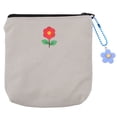 thumbnail image 1 of Shisuyan Portable Tampon Bag Data Cable Storage Bag Lovely Zipper Canvas Coin Bag, 1 of 8