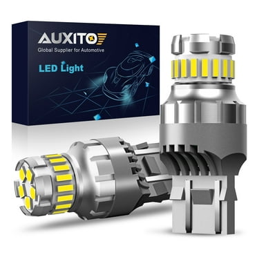 AUXITO 7440 7443 LED Bulb for Reverse Light 6000K White, 2800LM 300% Brighter 7441 7444 T20 W21W LED for Backup Light, Tail Light, Brake Light, Turn Signal Light, Parking Light, DRL, Pack of 2