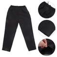 thumbnail image 3 of Un par de pantalones de trabajo de chef, resistentes y transpirables, talla XXXL (negros)., 3 of 8