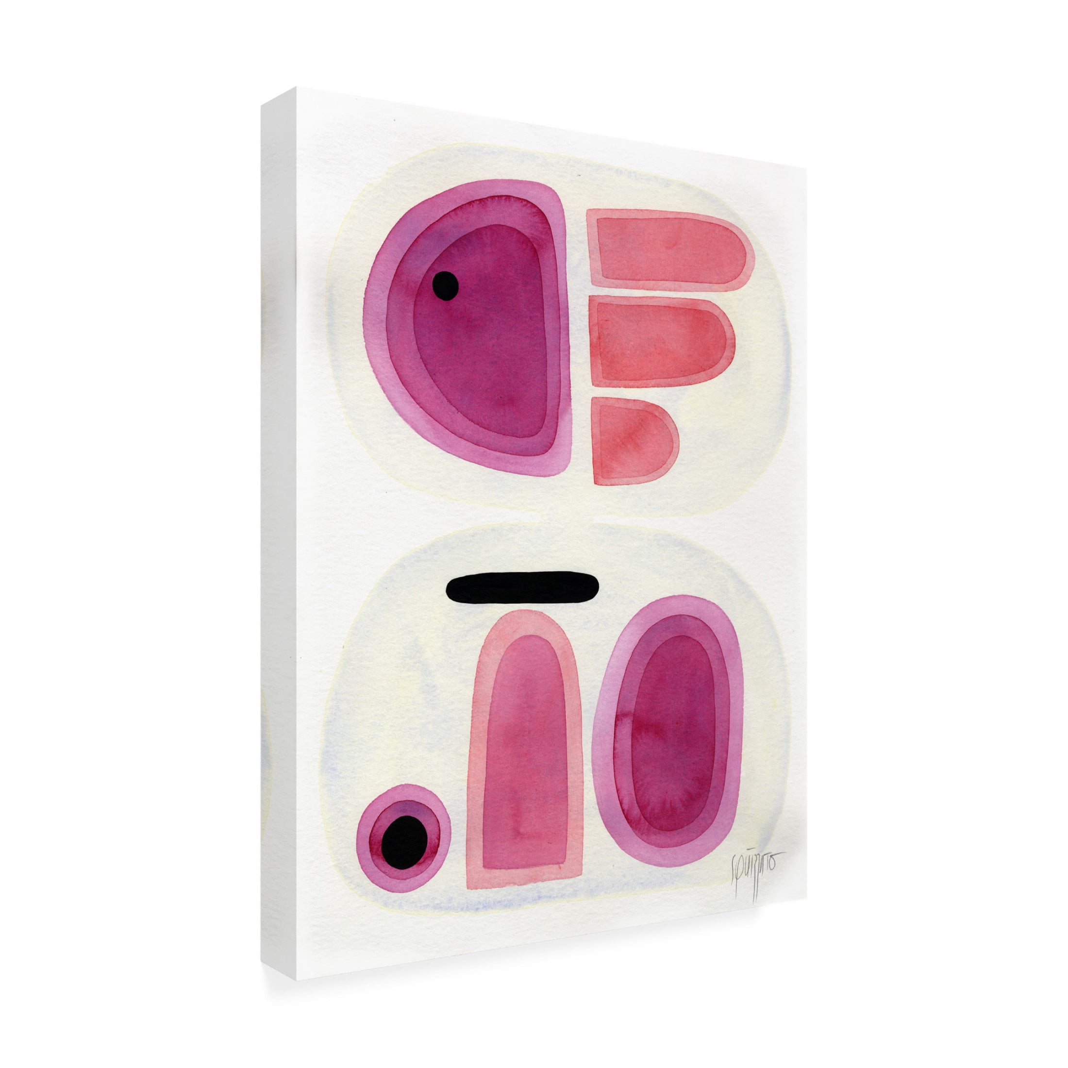 Canvas Wall Art - Antony Squizzato 'Stone Roses in a Shell 1' Wall Art for Living Room, Bedroom, or Office Décor by Trademark Fine Art - 24 x 32 Inches