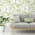 thumbnail image 2 of RoomMates Green, Birch Grove Peel & Stick Wallpaper, 2 of 27