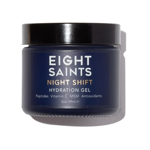Gel hidratante facial antienvejecimiento Night Shift Eight Saints