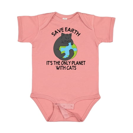 

Inktastic Save Earth It s the Only Planet with Cats with Black Cat Gift Baby Boy or Baby Girl Bodysuit