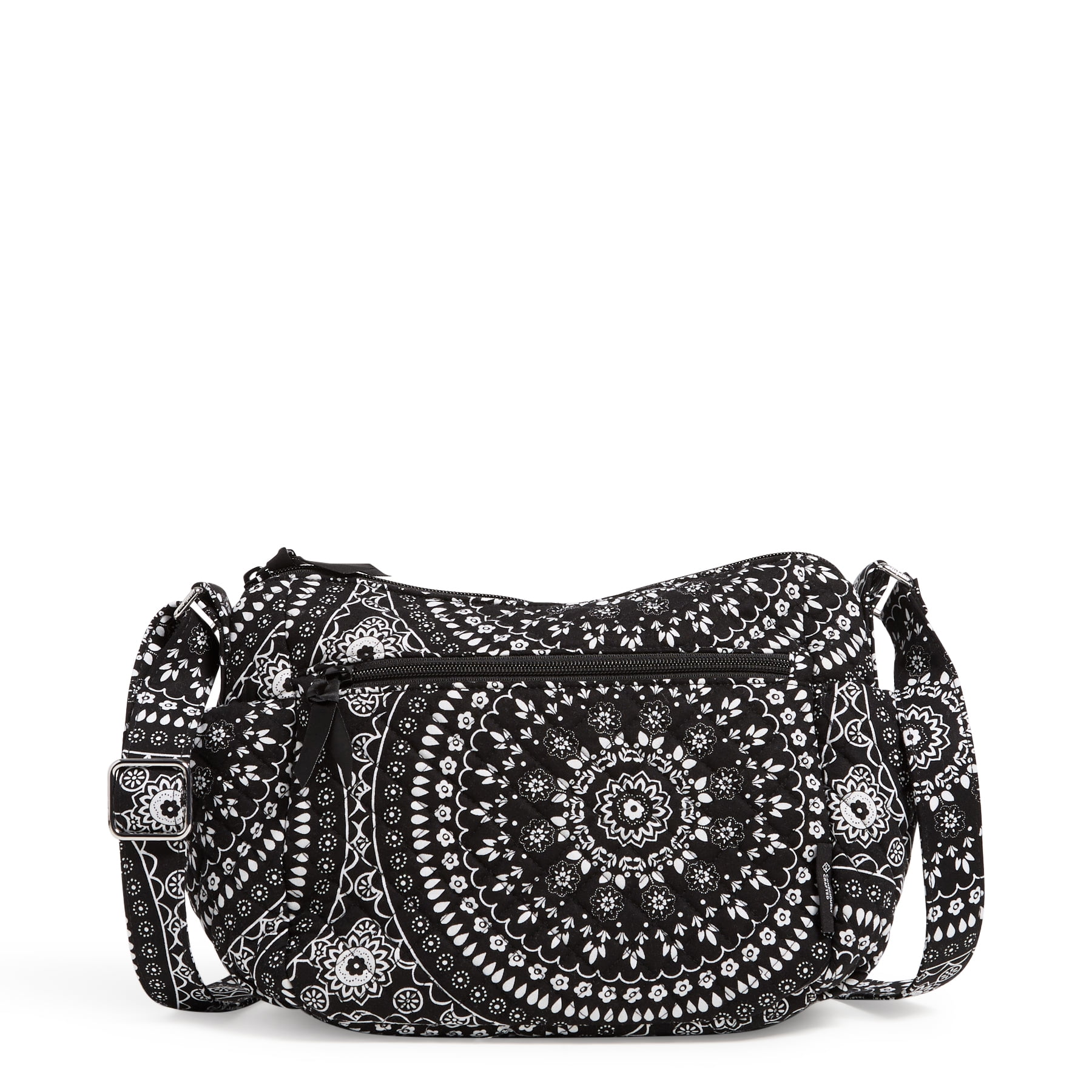 Vera Bradley Women's Recycled Cotton On the Go Crossbody Bag Black