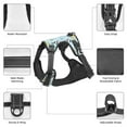 thumbnail image 2 of JUNZAN Cartoon Cat Pattern Dog Harness - Lightweight,Soft,Adjustable Small Harness and Leash Set-Medium, 2 of 5