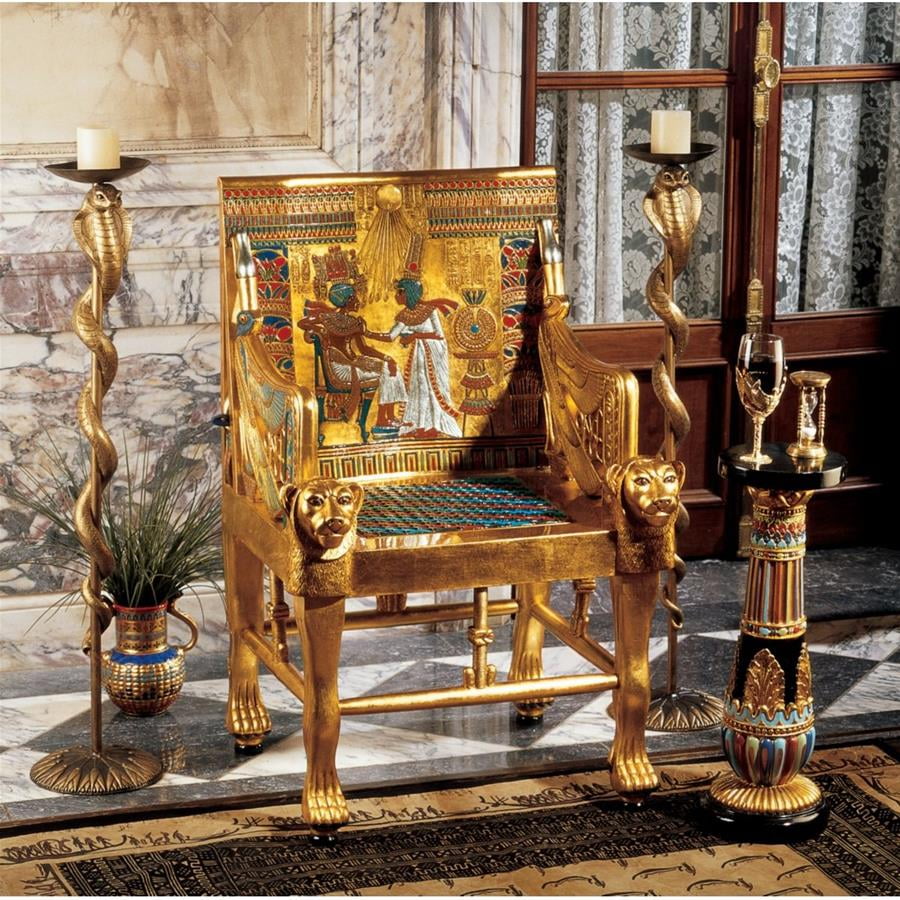 Design Toscano King Tutankhamen's Egyptian Throne Chair