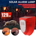 thumbnail image 2 of HLONK Solar Sound Light Alarm Motion Sensor 129db Outdoor Security Siren Motion Activated Warning Strobe, 2 of 6