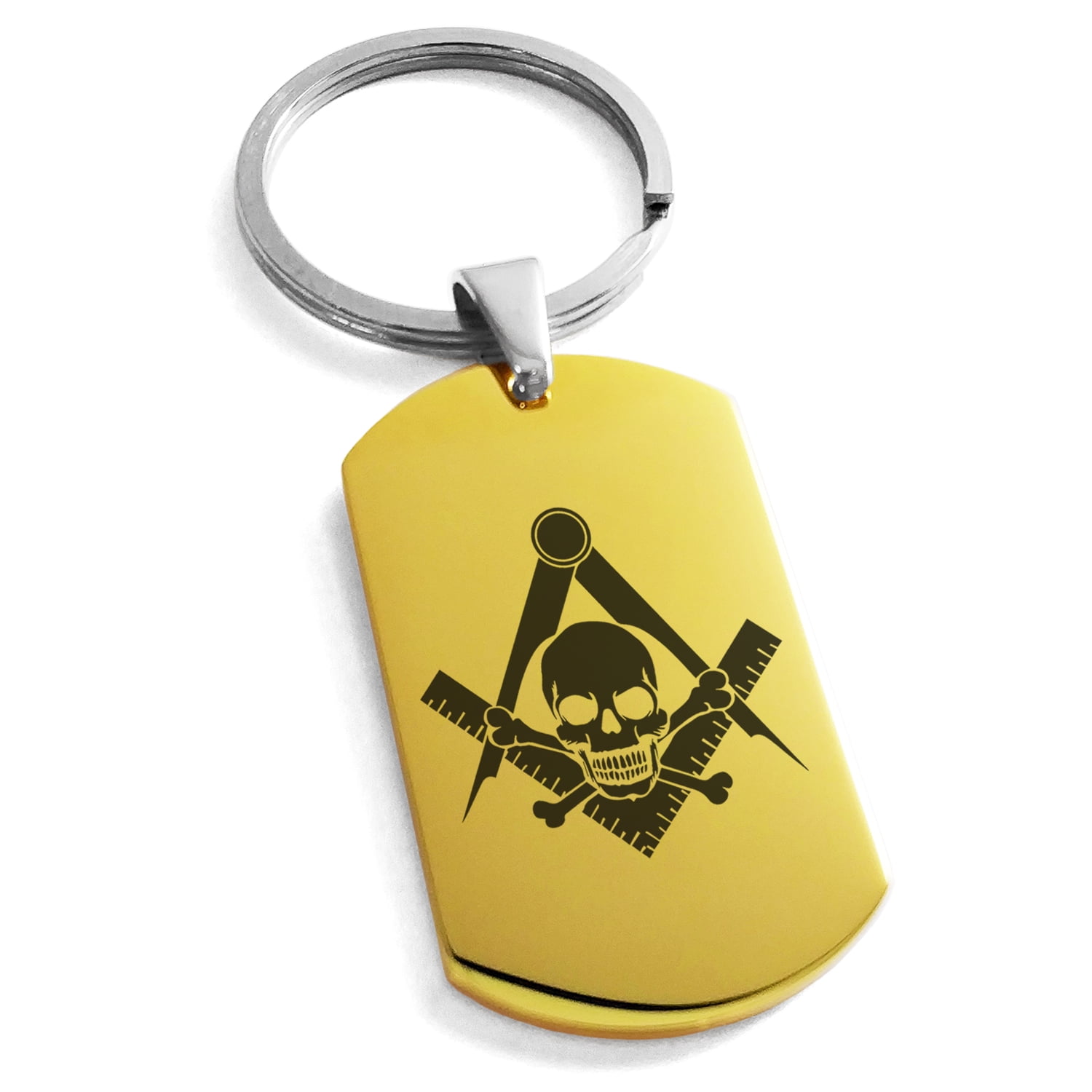 New Collectable Masonic Skull And Bone Key Ring