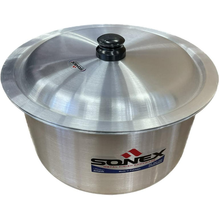 Sonex Big Aluminium Cooking Pot, Size # 10 - 40cm Diameter, 30 Ltr