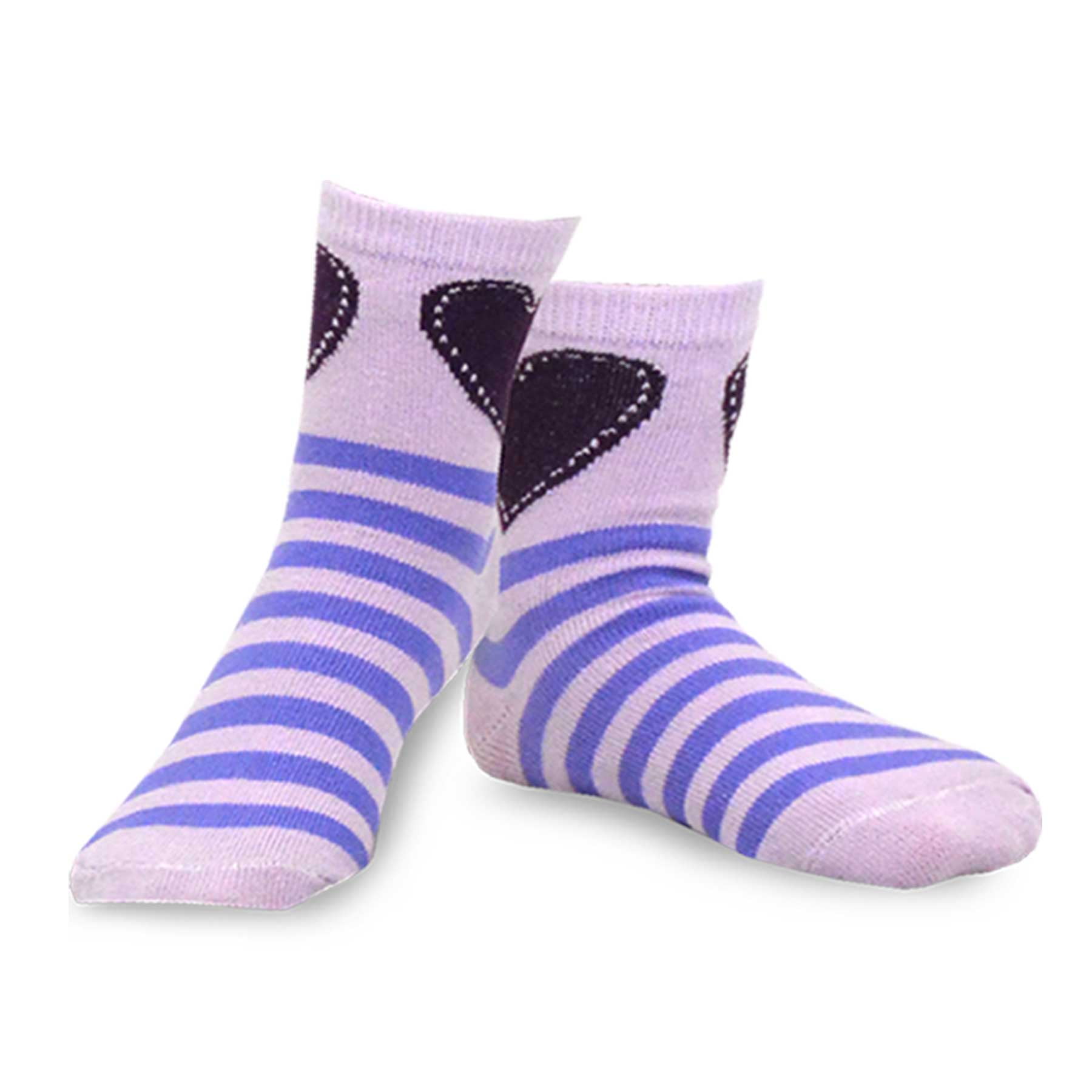 TeeHee Socks Boys Socks, 6 Pack Crew Cotton Stripe Star