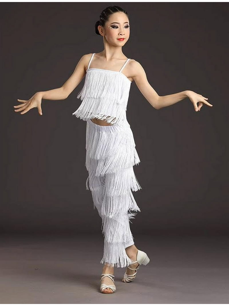 Municipal Women's Latin Dance Pants Tassel Ballroom Dance