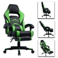 thumbnail image 4 of Gaming Chair with Footrest and Reclining Backrest, Racing Style High Back Office Chair, 4 of 7