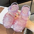 thumbnail image 4 of BRGZLK Girls Fisherman Sandals Soft Sole Beach Cut-Out Candy Ombre Closed Toe Jelly Sandal Lightweight Comfortable Little Kids Shoes Pink 4-5 Years, 4 of 9