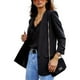 thumbnail image 2 of Blazer de oficina para mujer, chaqueta nueva de otoño para mujer, abrigo ajustado con solapa para trabajo de oficina, chaqueta frontal abierta de manga larga, abrigo fino, 2 of 4