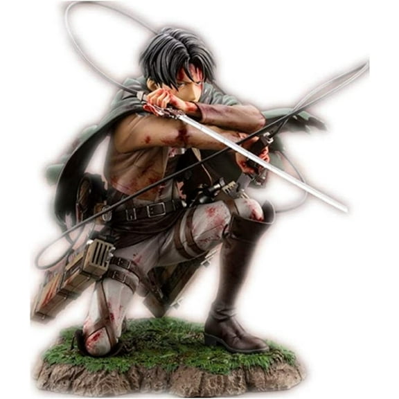 Attack On Titan Figure Levi Ackerman Battle Damage Ver Figure Anime Figure Action Figure Ornaments Decora Craft Collectible