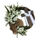 thumbnail image 1 of Corona de Pascua de 35 cm con vid colgante para decorar la puerta de entrada en Navidad con bufanda, 1 of 8