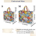 thumbnail image 2 of FORMRS Womens Corduroy Tote Bag Crossbody Shoulder Handbag with Pocket, Floral Fiesta, 2 of 7