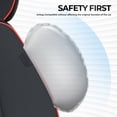 thumbnail image 5 of FLORICH Full Set Leather Car Seat Covers, Waterproof Front and Rear Seat Covers for Cars, Automotive Seat Protector Fit for Most Car SUV Truck, Black & Red Line, 5 of 10