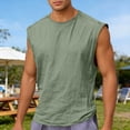 thumbnail image 2 of Swim Tank Top Men Sleeveless Undershirts Stringer Tank Top Soft Casual Muscle Tank Base Layer Shirt Regular and Big & Tall Fitness Clothing, 2 of 4