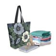thumbnail image 2 of FORMRS Womens Canvas Tote Bag with Zipper Inner Pocket Shoulder Handbag, Dark Floral, 2 of 7