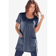 thumbnail image 2 of Roaman's Women's Plus Size Two Pocket Soft Knit Swing Tunic, 2 of 6
