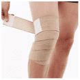 thumbnail image 3 of Rodillera Bloosom  Elastica Vendas 2 Par Bandas Deportiva Rodilla Gym Amarillo, 3 of 4