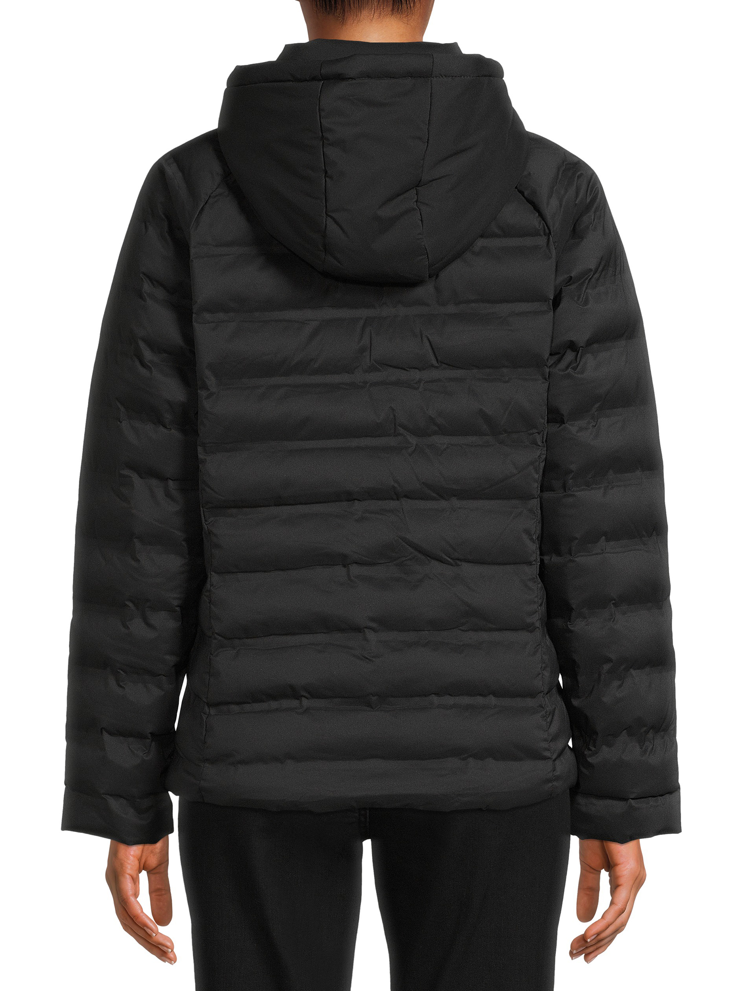 Time and Tru Women's and Plus Packable Stretch Zip Up Puffer Jacket - image 3 of 5