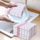 thumbnail image 2 of Fiudx Juego de Paños de Cocina Absorbentes de Algodón Suave, de Secado Rápido, Multiusos, para Cocina, Mesa y Vidrio, Paquete de 6, Rojo y Azul, 42 X 64 Cm, 2 of 7