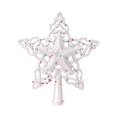thumbnail image 1 of Estrella superior de Navidad, adornos de de nieve, adorno de árbol de Navidad, decoración navideña, decoración festiva para B plata perfecl estrella superior del árbol de navidad, 1 of 7