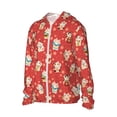 thumbnail image 2 of Pofeuu Japanese Maneki Cats Print Sun Protection Outdoor Lightweight Full Zip UV Cooling Hoodie Long Sleeve Summer Clothing for Outdoor Hiking-Medium, 2 of 5