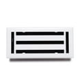 thumbnail image 1 of Steel Vent Cover 4"x10" All Metal Modern Floor Register By Caststo, Model- SM Express (White), 1 of 6